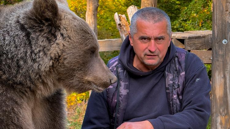 A Bosnian man rescued an abandoned bear cub. Now they’re inseparable